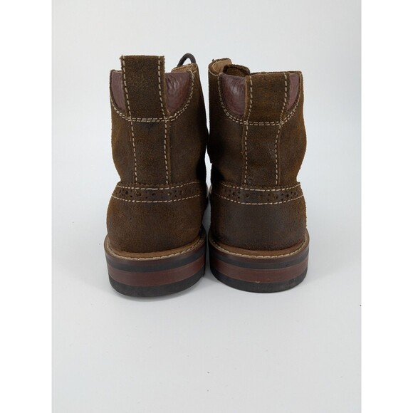 Florsheim Wingtip Chukka Boots Leather Mens 10.5 Lace Up Classic Brown main image 5